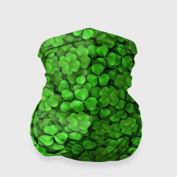 Бандана-труба Зелёный клевер, цвет: 3D-принт