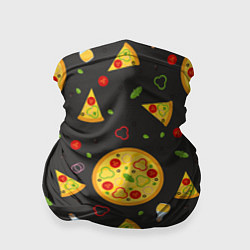Бандана-труба Веганская пицца, цвет: 3D-принт