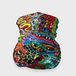 Бандана-труба Яркая абстракция bright abstraction, цвет: 3D-принт