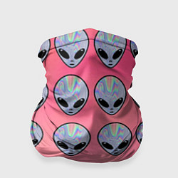 Бандана-труба Гламурные пришельцы, цвет: 3D-принт