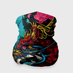 Бандана-труба Дракон Dragon, цвет: 3D-принт