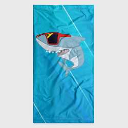 Бандана-труба Акула в очках, цвет: 3D-принт — фото 2