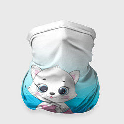 Бандана-труба Котик русалочка Русалка с сердечком Z, цвет: 3D-принт