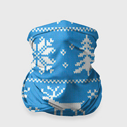Бандана-труба Зимняя ночь, цвет: 3D-принт