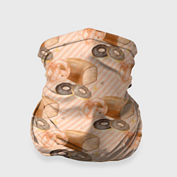 Бандана-труба Хлебобулочные изделия, цвет: 3D-принт