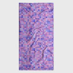 Бандана-труба Сиреневая пиксельная абстракция, цвет: 3D-принт — фото 2