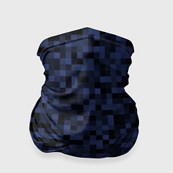 Бандана-труба Темная пиксельная абстракция, цвет: 3D-принт