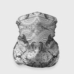 Бандана-труба Черно-белый абстрактный узор, цвет: 3D-принт