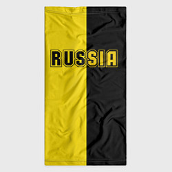 Бандана-труба Россия черно желтое RUSSIA - BORUSSIA, цвет: 3D-принт — фото 2