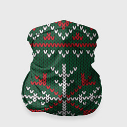 Бандана-труба Knitted Snowflake Pattern, цвет: 3D-принт
