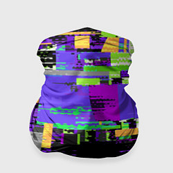 Бандана-труба Глитч эффект, цвет: 3D-принт