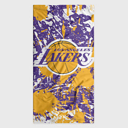 Бандана-труба LAKERS ФИРМЕННЫЕ ЦВЕТА БРЫЗГИ КРАСОК LA, цвет: 3D-принт — фото 2