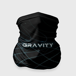 Бандана-труба Gravity blue line theme, цвет: 3D-принт