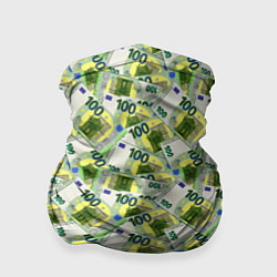 Бандана-труба 100 Евро банкноты, цвет: 3D-принт