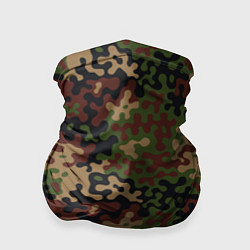 Бандана-труба Военный Камуфляж Military, цвет: 3D-принт