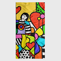 Бандана-труба Romero Britto - valentines day, цвет: 3D-принт — фото 2