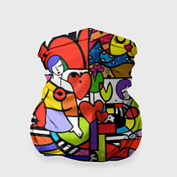 Бандана Romero Britto - love collage