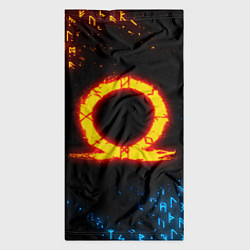 Бандана-труба GOD OF WAR CRATOS FIRE SYMBOL RUNE, цвет: 3D-принт — фото 2