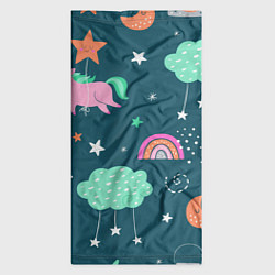 Бандана-труба Летающий единорог, цвет: 3D-принт — фото 2