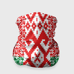 Бандана-труба Белоруссия Обережные Узоры Алатырь, цвет: 3D-принт