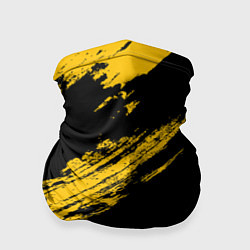 Бандана-труба BLACK AND YELLOW GRUNGE ГРАНЖ, цвет: 3D-принт