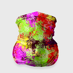 Бандана-труба Пиксельный камуфляж Диско, цвет: 3D-принт