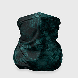 Бандана Черно-бирюзовый каменный мраморный узор
