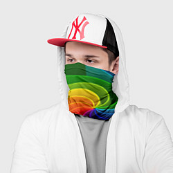 Бандана-труба Спираль Модный узор 2023 Неон, цвет: 3D-принт — фото 2