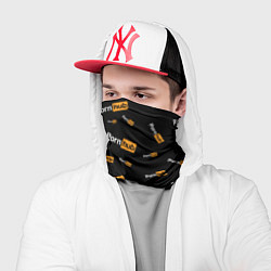 Бандана-труба PORN HUB НАДПИСИ ПАТТЕРН, цвет: 3D-принт — фото 2