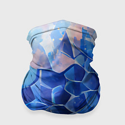 Бандана-труба Blue scales, цвет: 3D-принт