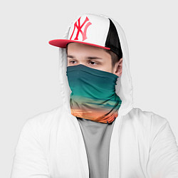 Бандана-труба Лес на закате природа, цвет: 3D-принт — фото 2