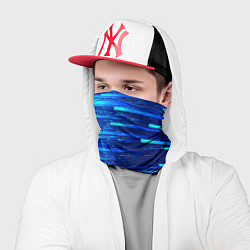 Бандана-труба BLUE STRIPES, цвет: 3D-принт — фото 2