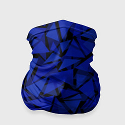 Бандана-труба Синие треугольники-геометрический узор, цвет: 3D-принт