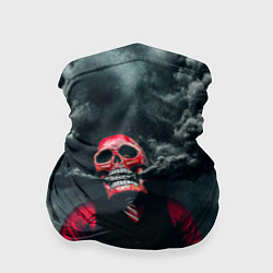 Бандана-труба Smoke Дым Skull, цвет: 3D-принт