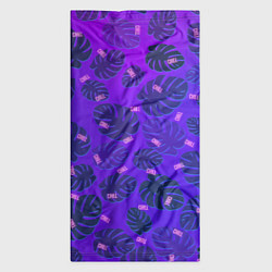 Бандана-труба Неоновый Chill и пальмовые листья, цвет: 3D-принт — фото 2