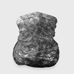 Бандана-труба Текстура камня черно-белый узор, цвет: 3D-принт