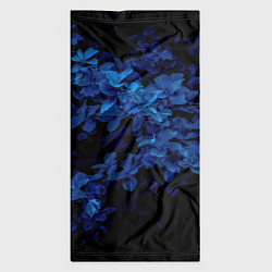 Бандана-труба BLUE FLOWERS Синие цветы, цвет: 3D-принт — фото 2
