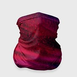 Бандана-труба Неоновая пыль - Красный, цвет: 3D-принт