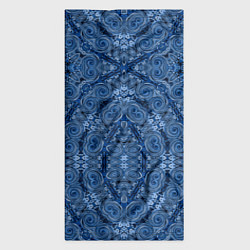 Бандана-труба Gray blue ethnic arabic ornament, цвет: 3D-принт — фото 2