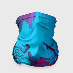 Бандана-труба Авангардная фрактальная композиция - Глитч, цвет: 3D-принт