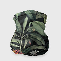 Бандана-труба Цветы Зелёных Джунглей, цвет: 3D-принт