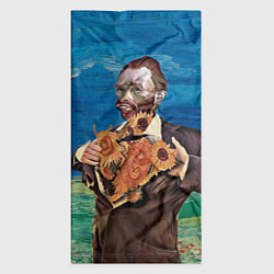 Бандана-труба Ван Гог портрет с Подсолнухами, цвет: 3D-принт — фото 2