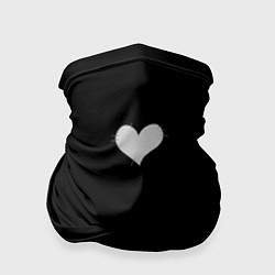 Бандана-труба Сердце - заплатка, цвет: 3D-принт