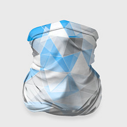 Бандана Исчезающие серо-голубые полигоны