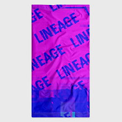 Бандана-труба Lineage glitch text effect: паттерн, цвет: 3D-принт — фото 2