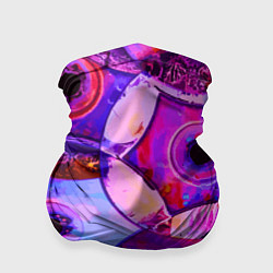 Бандана-труба Диски CD - паттерн, цвет: 3D-принт