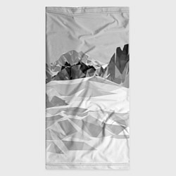 Бандана-труба Полигональные стилизованные горы - вершина, цвет: 3D-принт — фото 2