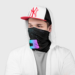 Бандана-труба Roblox logo neon, цвет: 3D-принт — фото 2