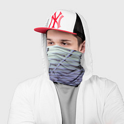 Бандана-труба Ребристая абстрактная поверхность, цвет: 3D-принт — фото 2