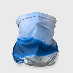 Бандана-труба Синее в белом, цвет: 3D-принт